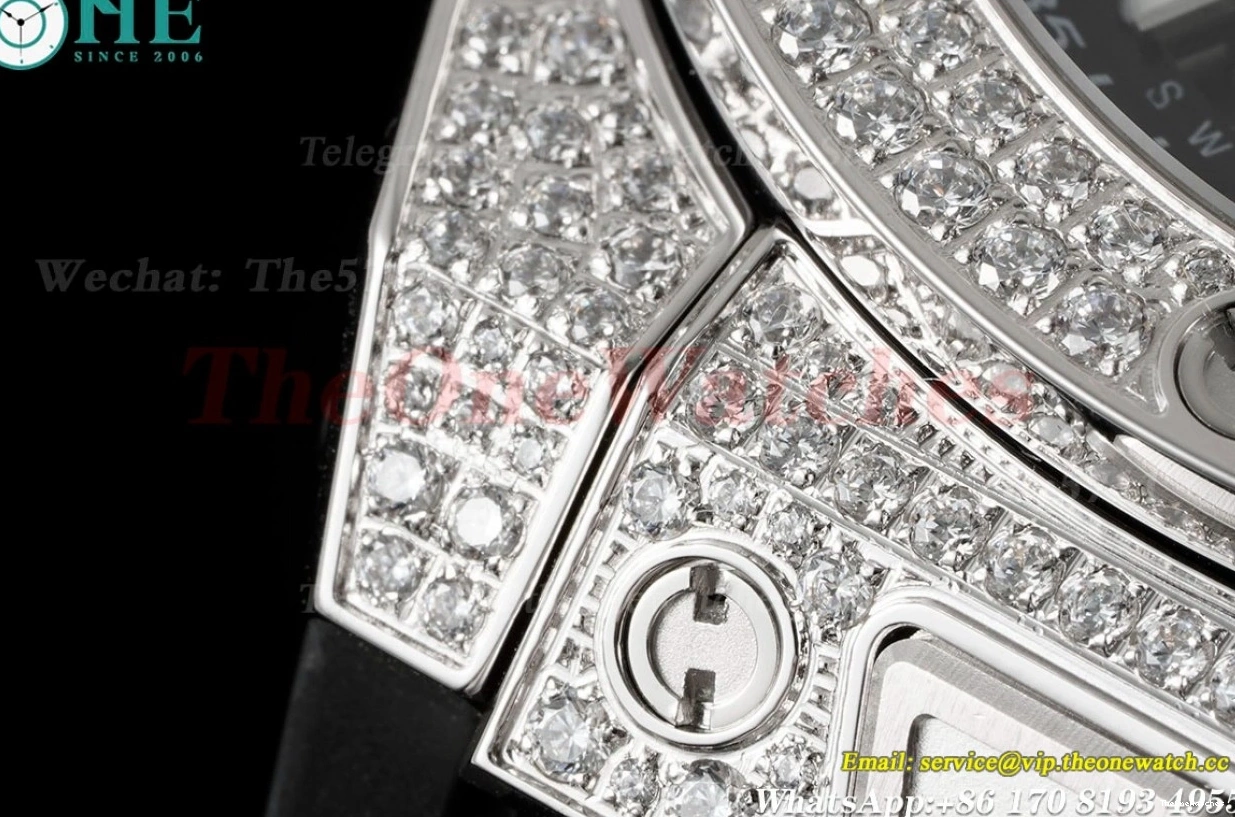 Diams Titanium Big Bang 44mm SS Diams Bezel BBF A1280 Rubber Unico 0421